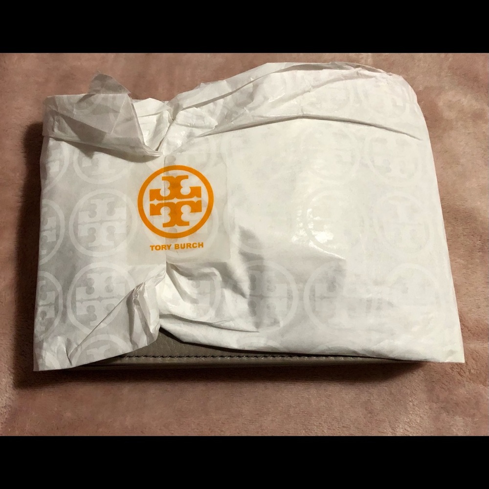 NWT Tory Burch Britten French Gray Combo Crossbody Purse Handbag - Picture 8 of 9